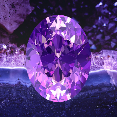 Blackened Amethyst