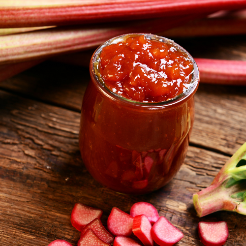 Cranberry Rhubarb Preserves