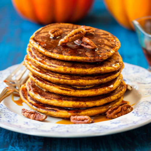 Pumpkin Praline Pancakes