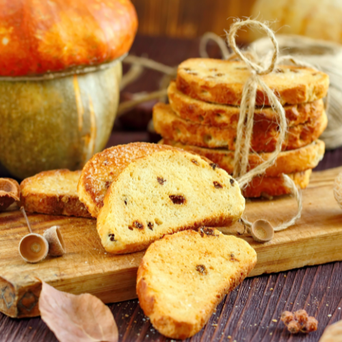 Pumpkin Walnut Biscotti