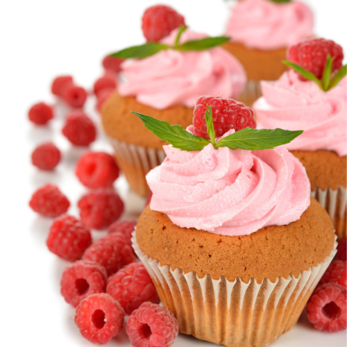 Raspberry Cream Cupcake