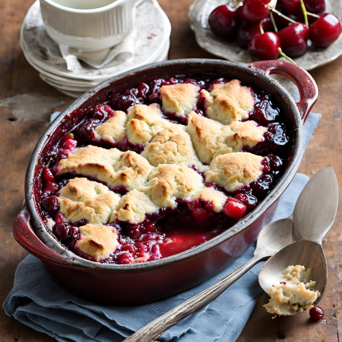 Rustic Cherry Cobbler