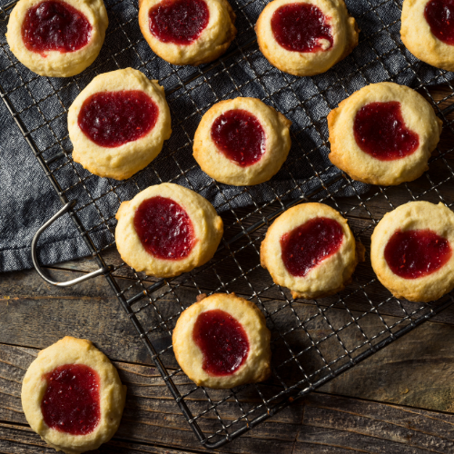 Sugared Strawberry Cookies