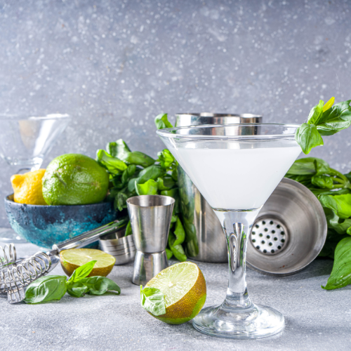 Cucumber Basil Mint Martini